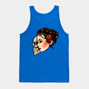 Traditional Lady Head Tank Top